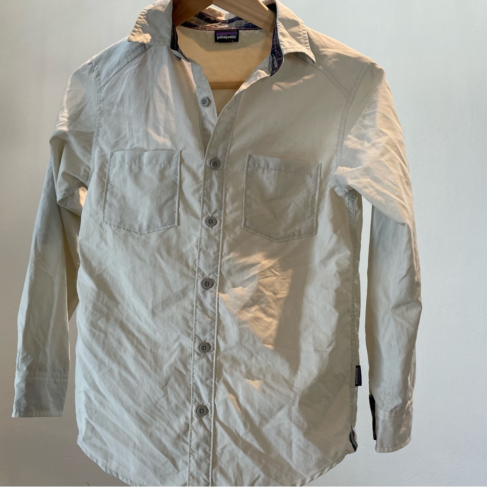 Boys long sleeved button down shirt